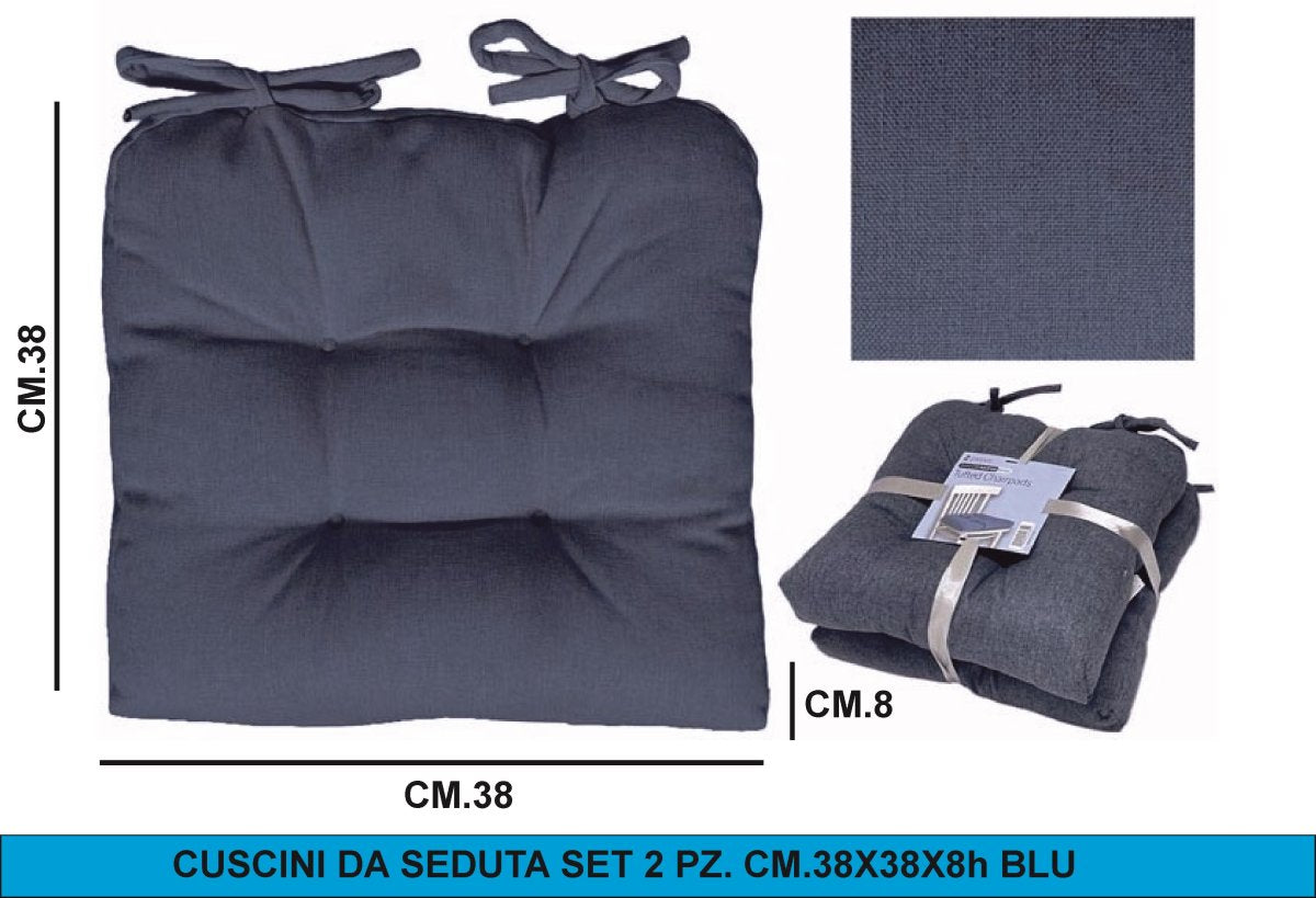 CUSCINI DA SEDUTA SET 2 PEZZI