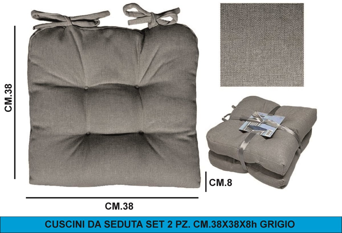 CUSCINI DA SEDUTA SET 2 PEZZI