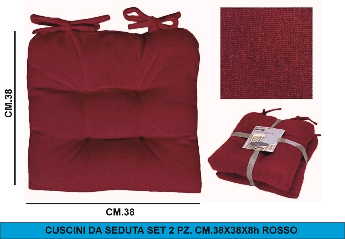 CUSCINI DA SEDUTA SET 2 PEZZI