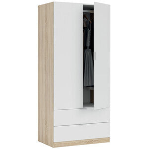 ARMADIO ROVERE E BIANCO