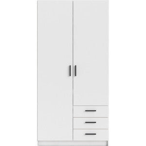 ARMADIO 2 ANTE + 3 CASSETTI BIANCO