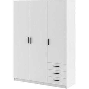 ARMADIO 3 ANTE + 3 CASSETTI BIANCO