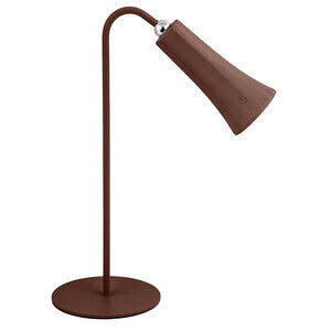 LAMPADA LED RICARICABILE DA TAVOLO ALICE BEIGE/MARRONE