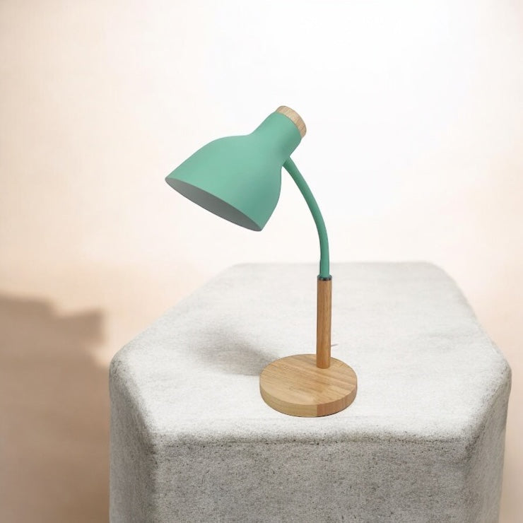 LAMPADA DA TAVOLO REGOLABILE CON BASE LEGNO