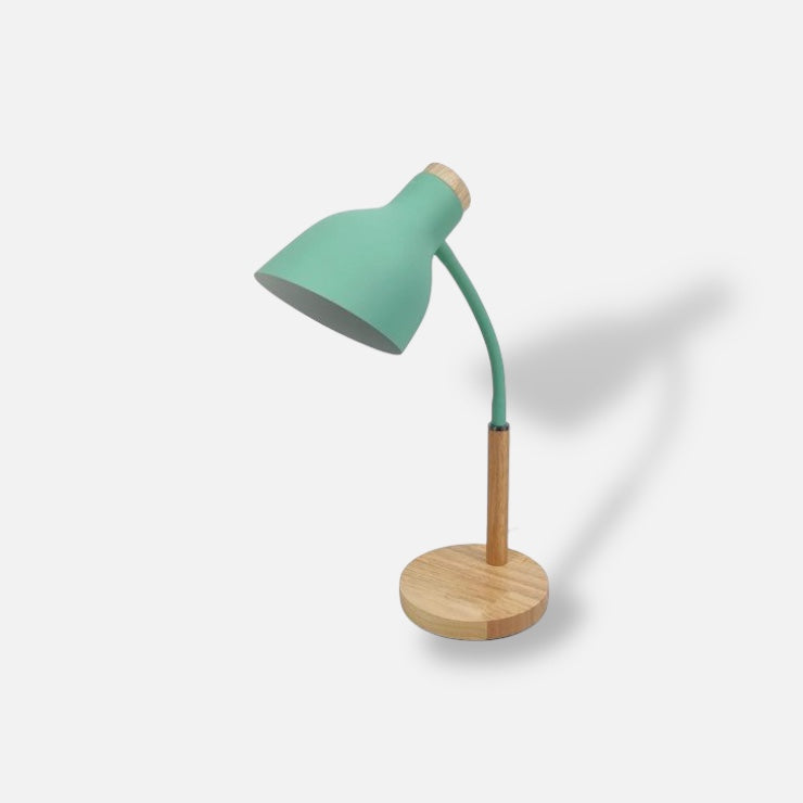 LAMPADA DA TAVOLO REGOLABILE CON BASE LEGNO