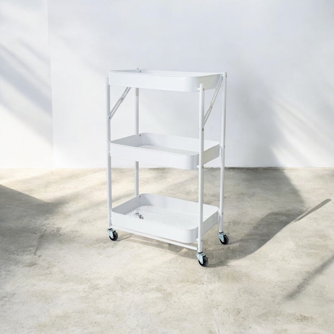 CARRELLO IN FERRO 3 RIPIANI PIEGHEVOLE