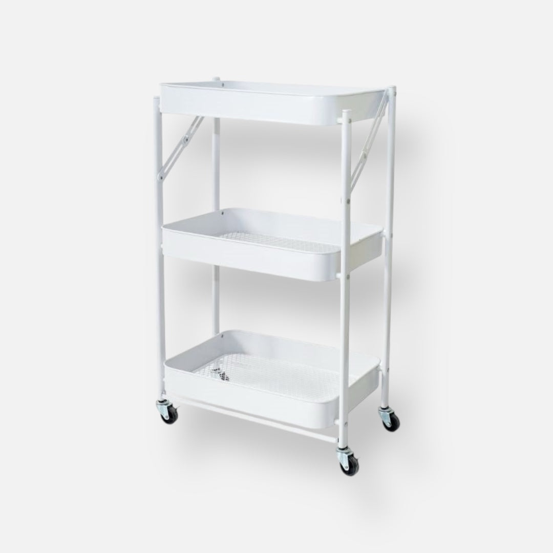 CARRELLO IN FERRO 3 RIPIANI PIEGHEVOLE