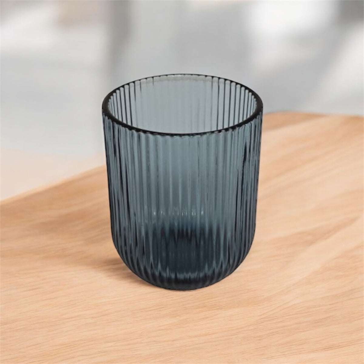 SET BICCHIERI PASTA DI VETRO CONFEZIONE 6 PEZZI BLU