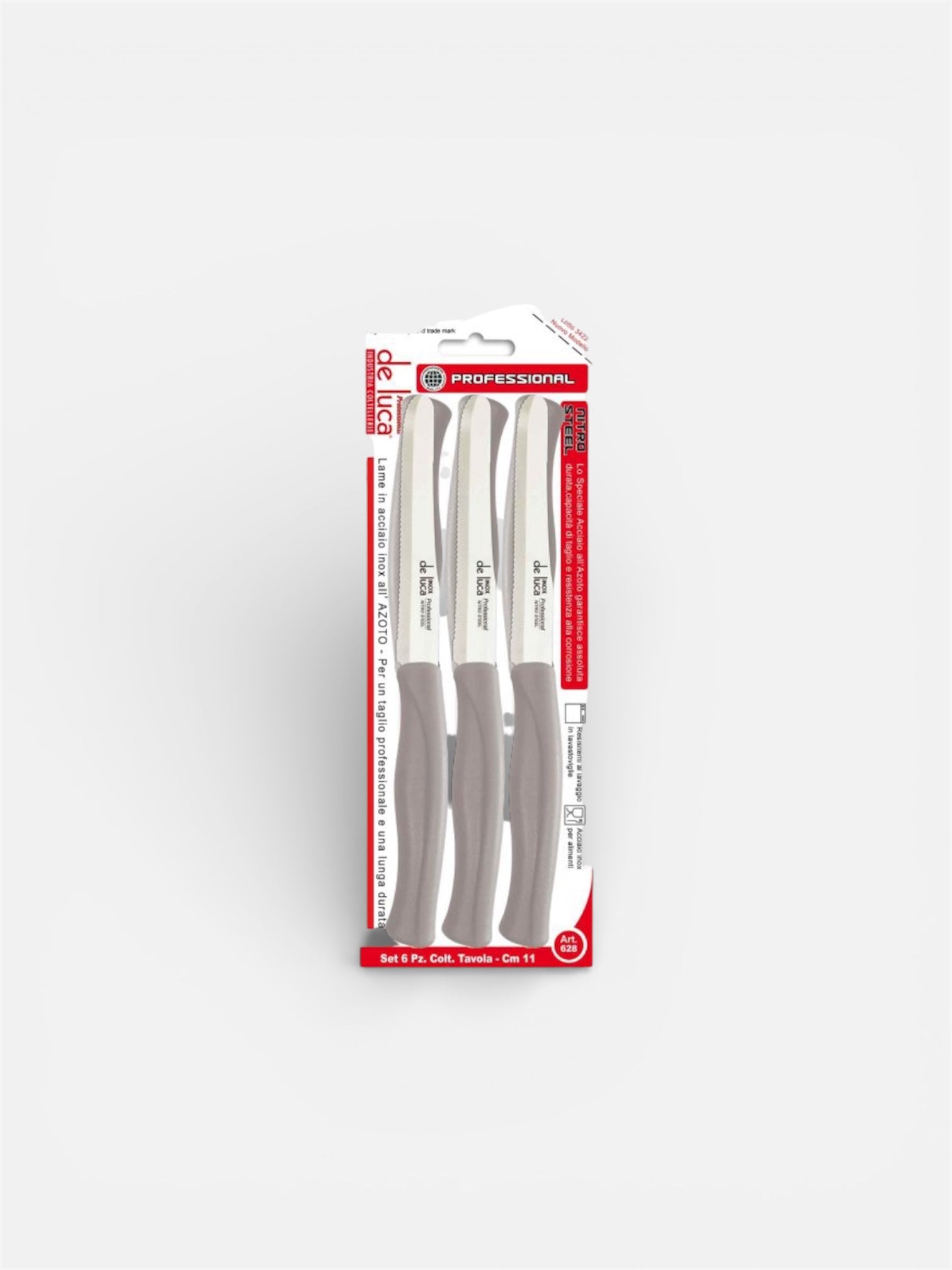 COLTELLI TAVOLA PUNTA TONDA CONF. 6 PZ.